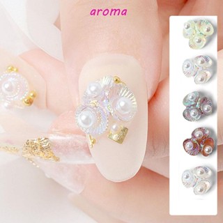 Aroma จี้ดอกไม้ เครื่องประดับ สําหรับตกแต่งเล็บ DIY