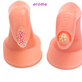 Aroma เล็บปลอมพลาสติก คุณภาพสูง สําหรับฝึกทําเล็บ DIY