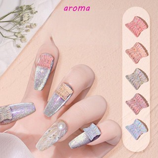 Aroma อมยิ้มคริสตัล 3D สําหรับตกแต่งเล็บ DIY