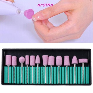 Aroma ชุดดอกสว่านหัวหินขัดเล็บ อเนกประสงค์ แบบพกพา