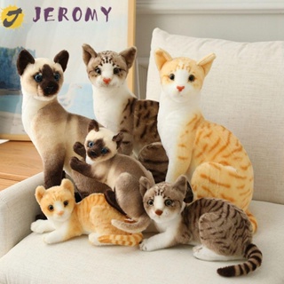 Jeromy ตุ๊กตาแมวจําลองน่ารัก ขนาด 45 ซม. สําหรับตกแต่งบ้าน