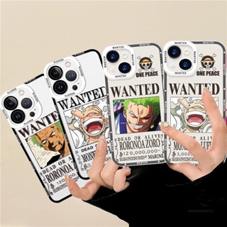เคสโทรศัพท์มือถือ TPU ใส ลายการ์ตูนอนิเมะ One Piece Luffy Zoro Wanted สําหรับ Infinix SMART 4 5 6 7 Plus TECNO POVA 2 3 4 Pro ZERO 5G 2023 20 SPARK 10PRO
