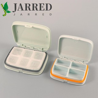 Jarred กล่องเก็บยา 7 วัน แบบพกพา 4/6 ช่อง