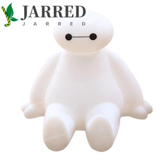 Jarred ที่วางโทรศัพท์มือถือ เครื่องประดับรถยนต์ ลายการ์ตูนอนิเมะ Baymax สีขาว ขนาดใหญ่