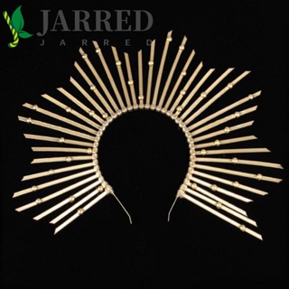 Jarred ที่คาดผม ทรงกลม รูปดาวห้าแฉก ประดับหัวเข็มขัด หรูหรา สไตล์โลลิต้า ฮาโลวีน เรโทร สําหรับผู้หญิง