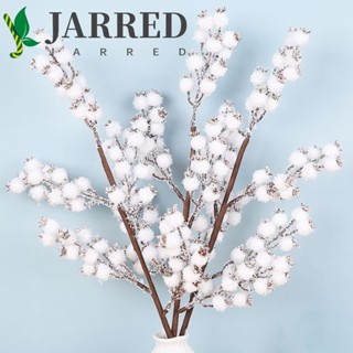 Jarred กิ่งเบอรี่ประดิษฐ์ สีขาว 5 กิ่ง 1 ชิ้น สําหรับตกแต่งบ้าน ออฟฟิศ DIY