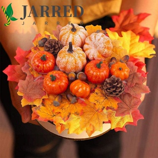 Jarred โมเดลฟักทองปลอม ผัก ผลไม้ ข้าวโพด เบอรี่ น้ําเต้าจําลอง DIY สําหรับตกแต่งปาร์ตี้ฮาโลวีน งานแต่งงาน