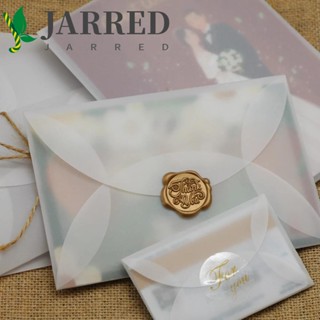 Jarred ซองจดหมาย โปสการ์ดเชิญ สีขาว สําหรับใส่การ์ด จดหมาย กึ่งโปร่งใส