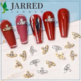 Jarred อุปกรณ์ตกแต่งเล็บ กลิตเตอร์ ลายดาวเสาร์ สไตล์ญี่ปุ่นย้อนยุค DIY