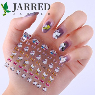 Jarred สติกเกอร์ติดเล็บ ลายการ์ตูนแมวน่ารัก สําหรับตกแต่งเล็บ 30 ชิ้น ต่อชุด