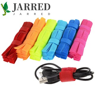 Jarred ที่ม้วนเก็บสายเคเบิล ตัวยึดสายไฟ จัดระเบียบสายไฟ อุปกรณ์เสริมสายไนล่อน