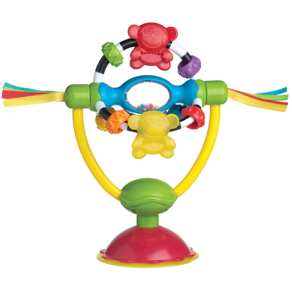 [ใช้ 2 โค้ดลดเพิ่ม] Playgro High Chair Spinning Toy ของเล่น ที่จับเขย่า มีเสียง ช่วยเสริมสร้างพัฒนาการเด็ก