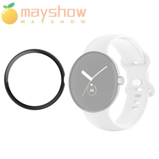 Mayshow 2 ชิ้น ป้องกันหน้าจอ HD อุปกรณ์เสริมสายรัดข้อมือ แบบเต็ม สําหรับ Google Pixel Watch