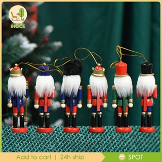 [Ihoce] ฟิกเกอร์ Nutcracker Nutcracker ขนาดเล็ก 13 ซม. 6 ชิ้น