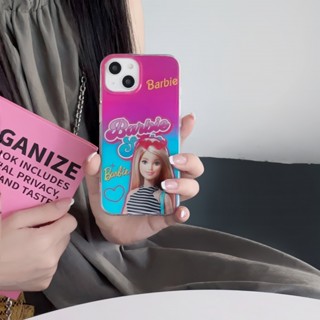 เคสโทรศัพท์มือถือแบบแข็ง ลายบาร์บี้ สําหรับ iPhone 11 12 12Pro 12promax 13Pro 14 13 13promax 14Pro 14promax 11