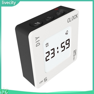 Livecity|  นาฬิกาจับเวลา นับถอยหลัง ใช้แบตเตอรี่ ขนาดเล็ก สําหรับห้องครัว