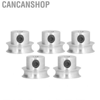 Cancanshop 5 Pack Screw Fixed Round Pulley V‑Shaped with 16mm Diameter Hole 4/5/6mm