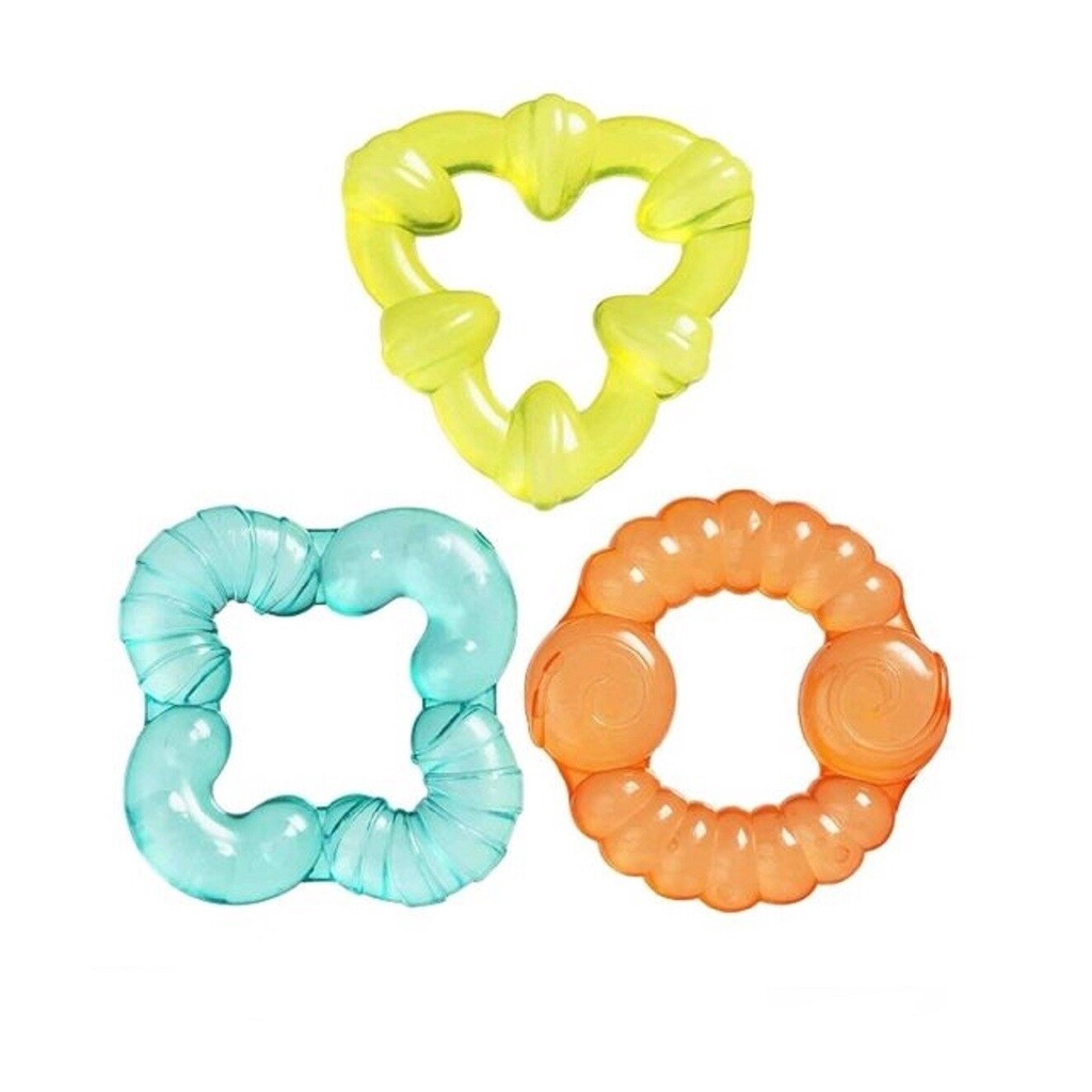 Playgro Bumpy Gums 3Pk Water Teethers ชุดเซ็ตของเล่น ยางกัดนุ่ม รูปทรงต่างๆ มี 3 ชิ้น ส่งเสริมพัฒนาการเด็ก
