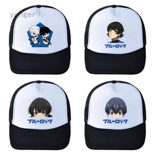 หมวกเบสบอล ผ้าฝ้าย ลายการ์ตูนอนิเมะ Bluelock Snapback สไตล์ฮิปฮอป สําหรับผู้หญิง และผู้ชาย