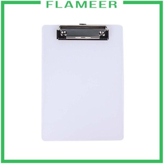 [Flameer] คลิปบอร์ดเหล็ก 10 ชิ้น พร้อมขายาง