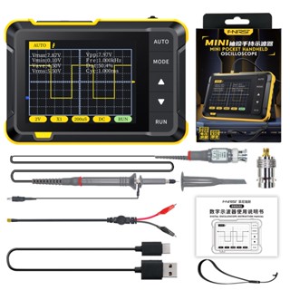 Fnirsi DSO152 ออสซิลโลสโคปดิจิทัล 2023 เวอร์ชั่นล่าสุด 2.5MSa/s 200KHz แบนด์วิดท์อะนาล็อก 800 VPP พร้อมเอาท์พุต PWM