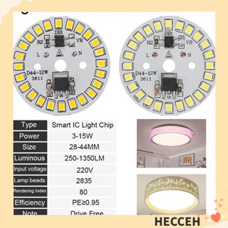 Hecceh ชิปไฟ LED 15W 12W 9W 7W 6W 5W 3W 1 ชิ้น