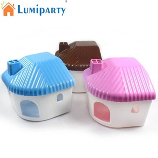 Lumiparty บ้านหนูแฮมสเตอร์ ขนาดเล็ก หลากสี เมาท์ได้ น่ารัก ของเล่น สําหรับสัตว์เลี้ยง หนูแฮมสเตอร์ หนูตะเภา