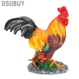 Dsubuy Rooster Decor Red Brown  Durable Vivid Attractive Garden Decorative US