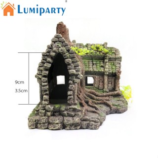 Lumiparty บ้านต้นไม้ประดิษฐ์ เรซิ่น งานฝีมือ สําหรับตกแต่งบ้าน ตู้ปลา