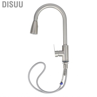 Disuu Sink Faucet Single Lever Water Tap with Pull Out Nozzle for Home Kitchen Bathroom