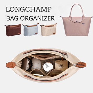 LONGCHAMP กระเป๋าสะพายไหล่ ผ้าซาติน กันน้ํา อุปกรณ์เสริม สําหรับจัดระเบียบ