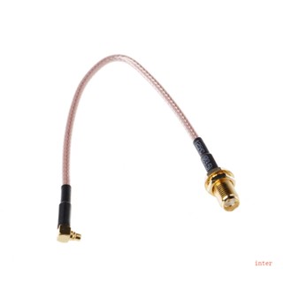 Inter สายเคเบิลพิกเทล SMA ตัวเมีย ไป MMCX ตัวผู้ มุมขวา RG316 15 ซม. 6