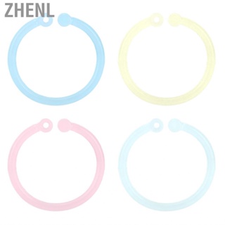 Zhenl Book Rings  Textured Elegant Plastic Transparent Color for Notebook Document Cards