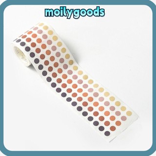 Moilyhd สติกเกอร์ฉลาก ลายจุด ขนาดเล็ก 8 มม. มีกาวในตัว หลากสี สําหรับตกแต่งสํานักงาน