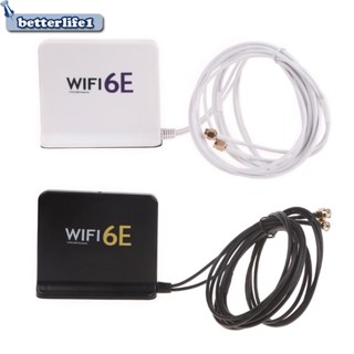 Btm เสาอากาศขยาย Wifi 6E High 5dbi Tri Band 2 4+5 Ghz +6Ghz SMA Omnidirectional 1 5M สําหรับ 802 11ax