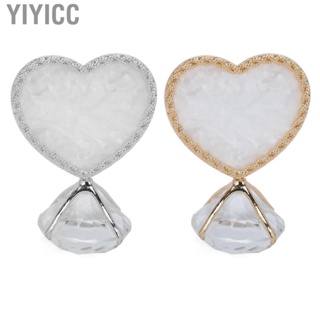 Yiyicc Nail Display Stand Heart Shaped Design Fashion Elegant Style Glossy Edge Double