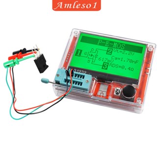 [Amleso1] เครื่องทดสอบทรานซิสเตอร์ T10H หน้าจอ LCD 3.7V Npn mos Esr แบบพกพา สําหรับตัวเหนี่ยวนํามอส ตัวต้านทาน ประจุกระแสไฟ