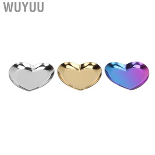 Wuyuu Nail Art Mixing   Sturdy Stainless Steel Nail Color Mixing Palette for Home Use