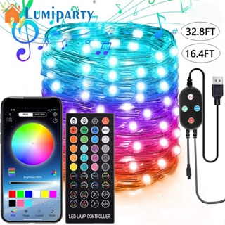 Lumiparty สายไฟ Led 5 ม.-20 ม. ชาร์จ Usb พร้อมฟังก์ชั่นความจํา สําหรับปาร์ตี้ เทศกาล