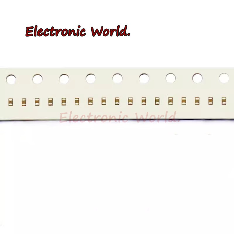 ชิปตัวเก็บประจุเซรามิก 0402 SMD 0.5pF - 10uF 10pF 100pF 1nF 10nF 15nF 100nF 0.1uF 1uF 2.2uF 4.7uF 10