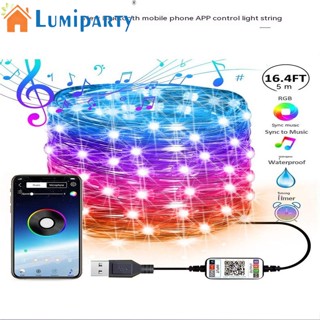 Lumiparty สายไฟ Led บลูทูธ สําหรับตกแต่งผ้าม่าน ปาร์ตี้ งานแต่งงาน เทศกาล