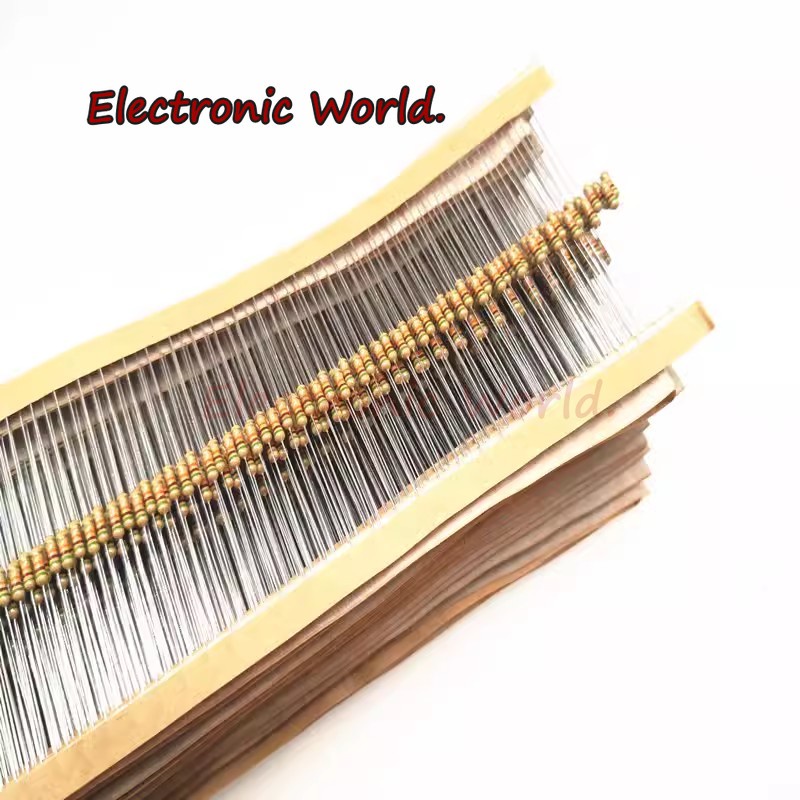 ตัวต้านทานฟิล์มคาร์บอน 1/4W 5% 0.25W 0R-22M 0 10 100 120 150 220 270 330 470 1K 2.2K 4.7K 10K 100K 4