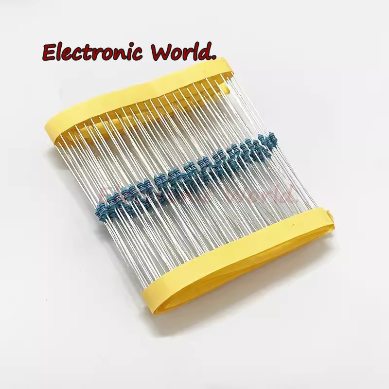 ตัวต้านทานฟิล์มโลหะ 1/8W 0R - 4.7M 1% 0.125W 1 2.2 10 47 100 120 150 220 270 330 470 1K 2.2K 4.7K 10