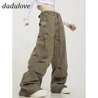 DaDulove💕 New American Ins High Street Retro Overalls Niche High Waist Wide Leg Pants Large Size Trousers