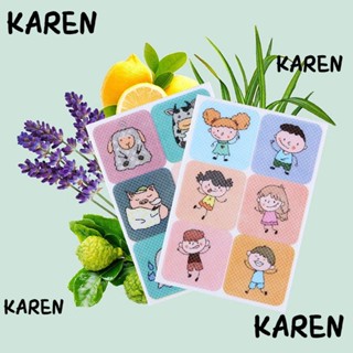 Karen สติกเกอร์ ทรงสี่เหลี่ยม ป้องกันยุง แบบพกพา สําหรับผู้ชาย และผู้หญิง 36 ชิ้น