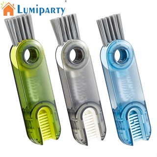 Lumiparty 3-in-1 ชุดแปรงทําความสะอาดฝาถ้วย ด้ามจับตามหลักสรีรศาสตร์ อเนกประสงค์ สําหรับครัวเรือน