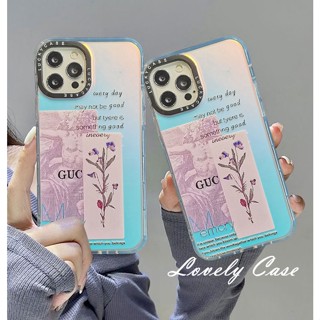 เคสโทรศัพท์มือถือแบบนิ่ม ลายดอกไม้ เคลือบสองด้าน สําหรับ IPhone14 13 12 11 Pro Max 8 7 6 6s Plus X Xr Xs Max SE 2020