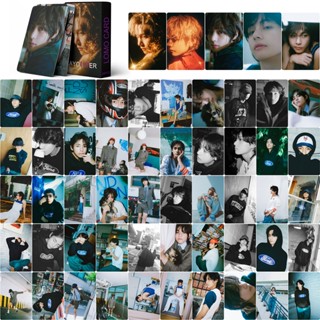 โปสการ์ด อัลบั้มรูปภาพ Kim Tae Hyung Laser Hologram Lomo Cards BT-S Bangtan Boys Kpop Layover 2023 จํานวน 55 ชิ้น ต่อกล่อง