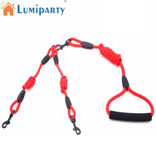 Lumiparty เชือกจูงสัตว์เลี้ยง แบบคู่ กันลื่น เพื่อความปลอดภัย สําหรับฝึกสุนัขเดินทุกวัน