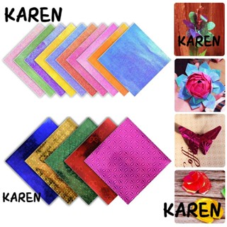 Karen กระดาษพับ ทรงสี่เหลี่ยม คุณภาพสูง หลากสีสัน 15 ซม. 50 ชิ้น DIY